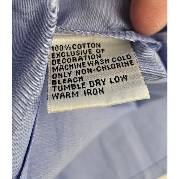 NWT talbots sz 16 chambray blue long sleeve Career business casual button up NEW - Picture 4 of 8